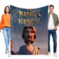 thumbnail image 1 of El Rey de Reyes anti-pilling, suave, ligera, esponjosa y acogedora de lujo para hogar y cocina – Perfecta para niños y adultos,120X180cm, 1 of 6