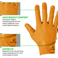 thumbnail image 3 of Cutters, Rev Pro 5.0 Football Receiver Gloves, Adult, L, Solid Gold, 3 of 5