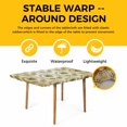 thumbnail image 4 of Vintage Palm Trees Table Cloths for 6 Foot Rectangle Tables, Summer Botanical Retro Watercolor Patio Waterproof Elastic Fitted Tablecloths, Washable Rectangular Table Cover for Camping, 4 of 8