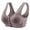 Purple, variant on Wireless Bras With Support And Lift for Older Women Plus Size Full Coverage Bras Full Support Wide Band Front Closing Bras Wireless Seamless Everyday Bras With Sagging Breasts Full Figured