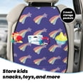 thumbnail image 4 of Star with a tail Mats Back Seat Protectors, Car Seat Protector Vehicle Organizers Waterproof Cover Back Seat Cover for Kids with 3 Storage Pockets 2 Pack, 4 of 5