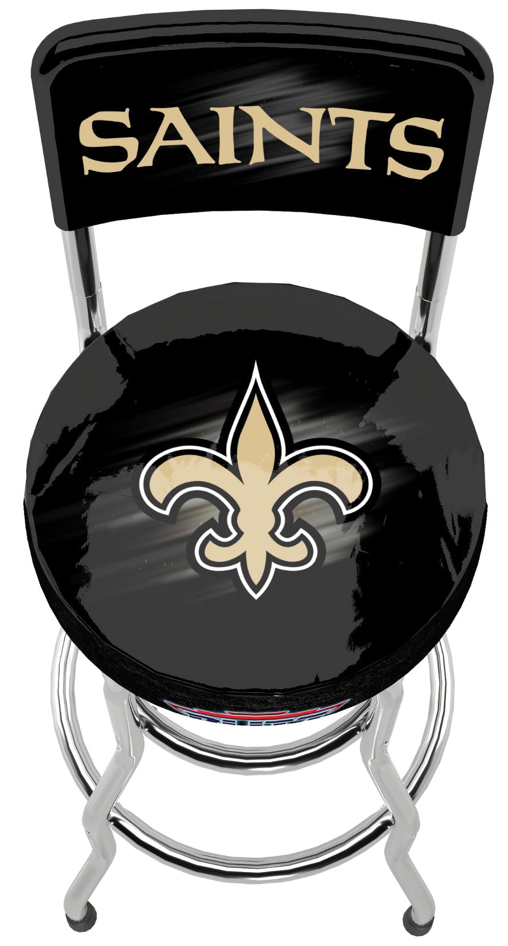New Orleans Saints NFL Blitz High Back Adjustable Swivel Stool, Arcade1Up