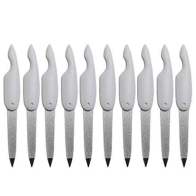 10pcs Folding Nail Files Professional Double Side Portable Manicure Files Nail Buffer