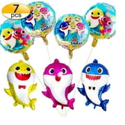 7 PCS Little Shark Balloons for Baby Birthday, Baby Shower Children and Birthday Party Decorations!