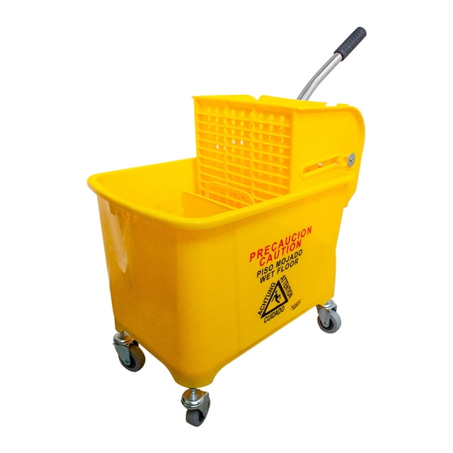 Cubeta De Carrito Con Exprimidor Y Separador Agua Sucia 20 L Sablón 8203AM
