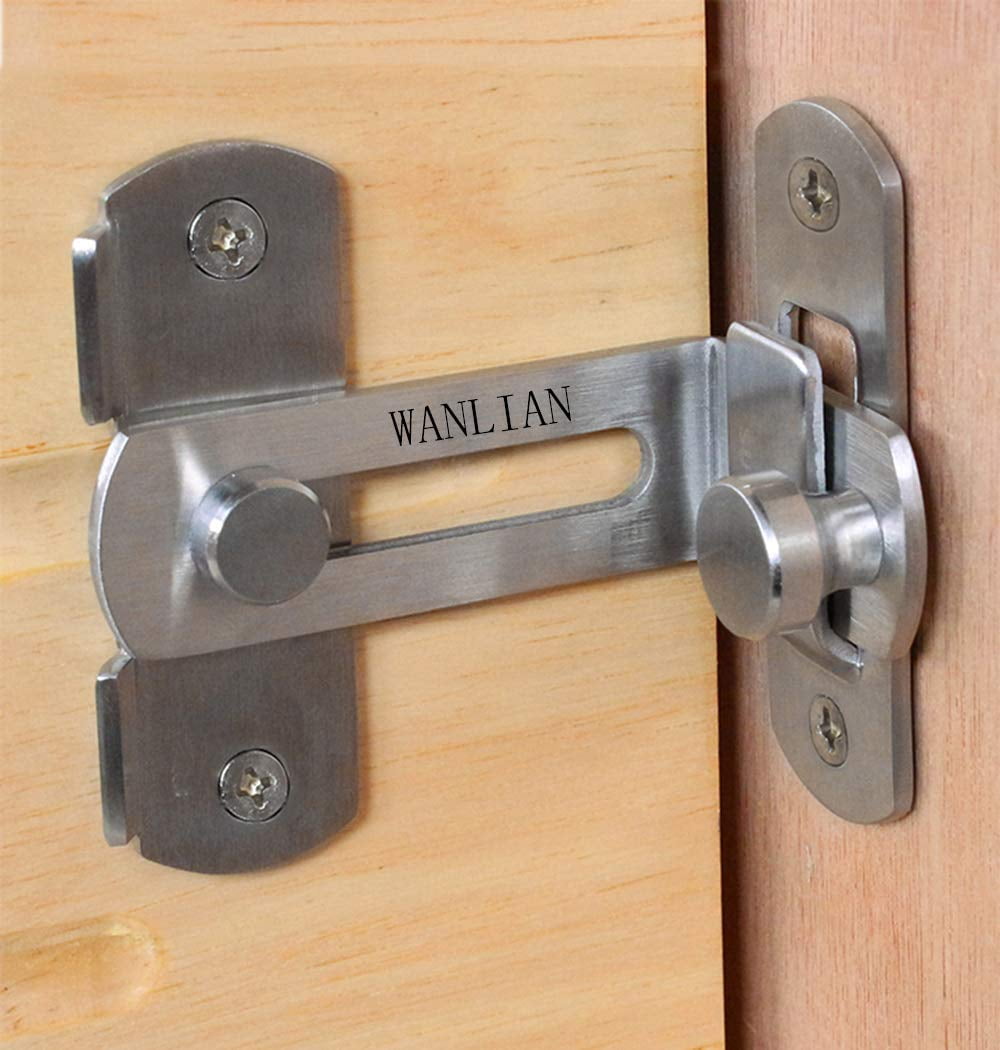 Doors Sliding Door Lock Latch Hasp Washroom Windows Right Angle Buckle Bolt