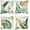 Tropical Leaves-1, variant on Tropical Leaves Throw Pillow Covers 18 x 18 Inch Green Brown Leaf Decorative Pillow Cases Polyester Linen Outdoor Cushion Covers for Sofa Bed Home Decor Set of 4
