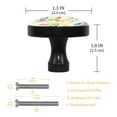 thumbnail image 3 of 4 Pcs Flower Knobs for Kitchen Cabinet Cupboard Dresser Bookcase Drawer Pulls Handles Round Home Decor, 3 of 5