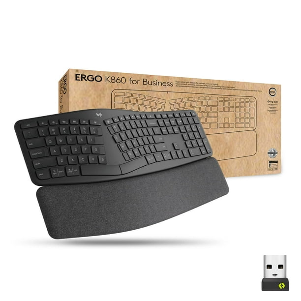 Teclado inalámbrico Logitech Ergo K860 Split Graphite