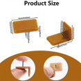thumbnail image 2 of 40 Pieces Tack-in Drawer Glides and Slides Furniture Glide Plastic Drawer Tack Glide with Nail for R, 2 of 5