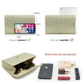 thumbnail image 3 of Milisente Evening Bag for Women, Glitter Rhinestone Wedding Evening Purse Crystal Envelope Crossbody Shoulder Clutch Bags(Gold), 3 of 4
