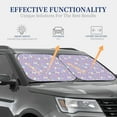 thumbnail image 7 of Picia Swan With Stars 2 Piece Car Windshield Sun Shade Foldable | Foldable Sun Shield for Front Window Blocks UV Rays and Keeps Your Vehicle Cool-Small, 7 of 7