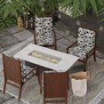 thumbnail image 2 of Jordan Manufacturing 43" x 20" Clarmont Umber Black Leaves Rectangular Outdoor Chair Cushion with Ties and Hanger Loop, 2 of 12