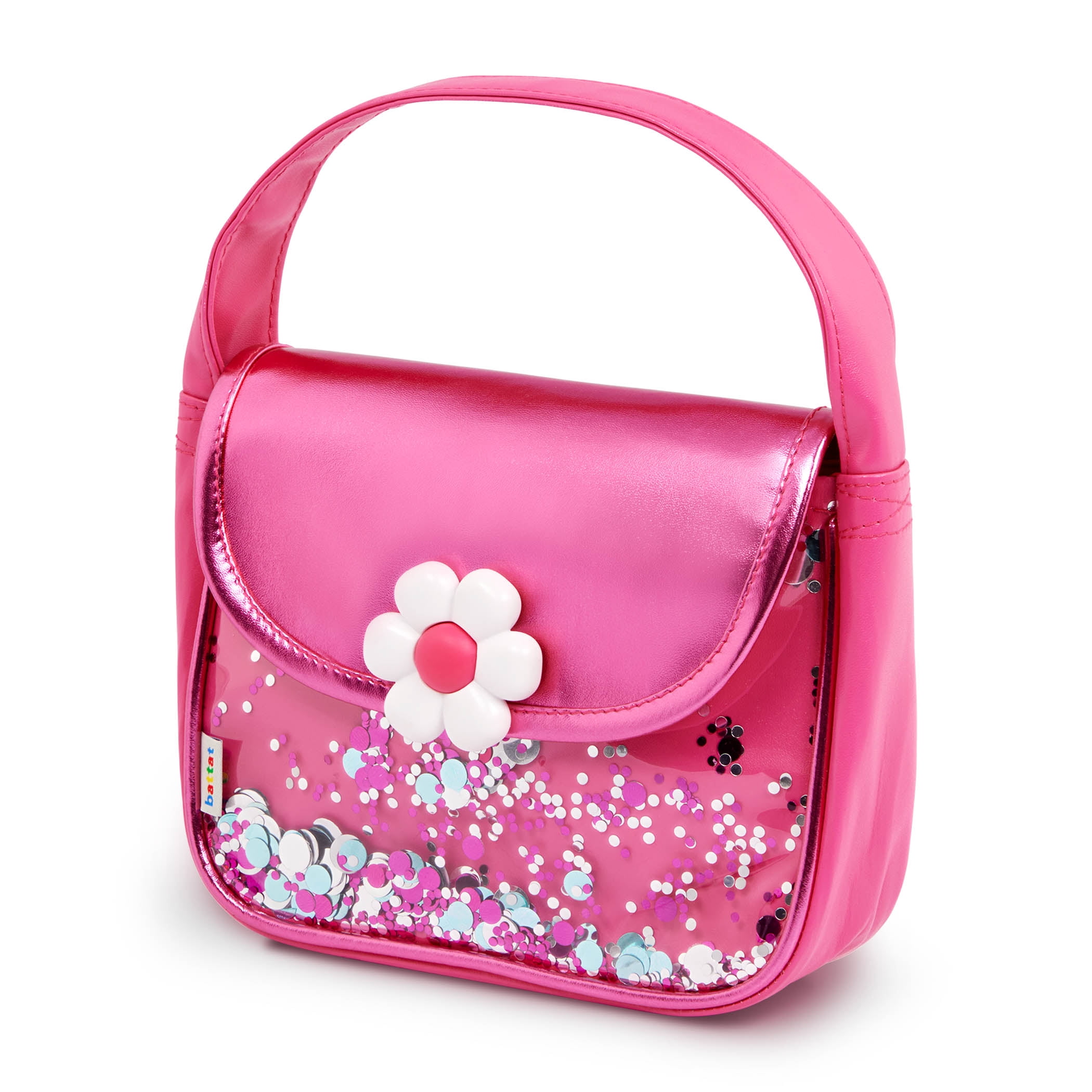 Sparkle Time Pink Purse Set with Phone Keys Card Makeup, Toddler and Preschool Toys by Battat, BATTAT PURSE SET