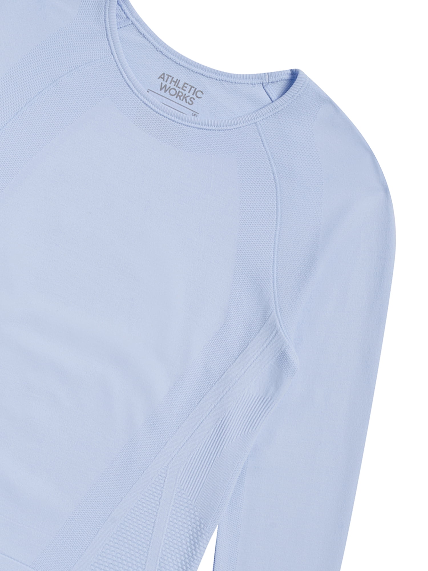 Athletic Works Girl's Active Long Sleeve Seamless Tee, Sizes 4-18