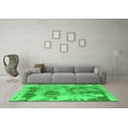 thumbnail image 3 of Ahgly Company Indoor Round Abstract Green Modern Area Rugs, 6' Round, 3 of 4