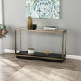 thumbnail image 3 of Meubles SEI Table Console en Verre-Haut en Champagne-Noir, 3 of 3
