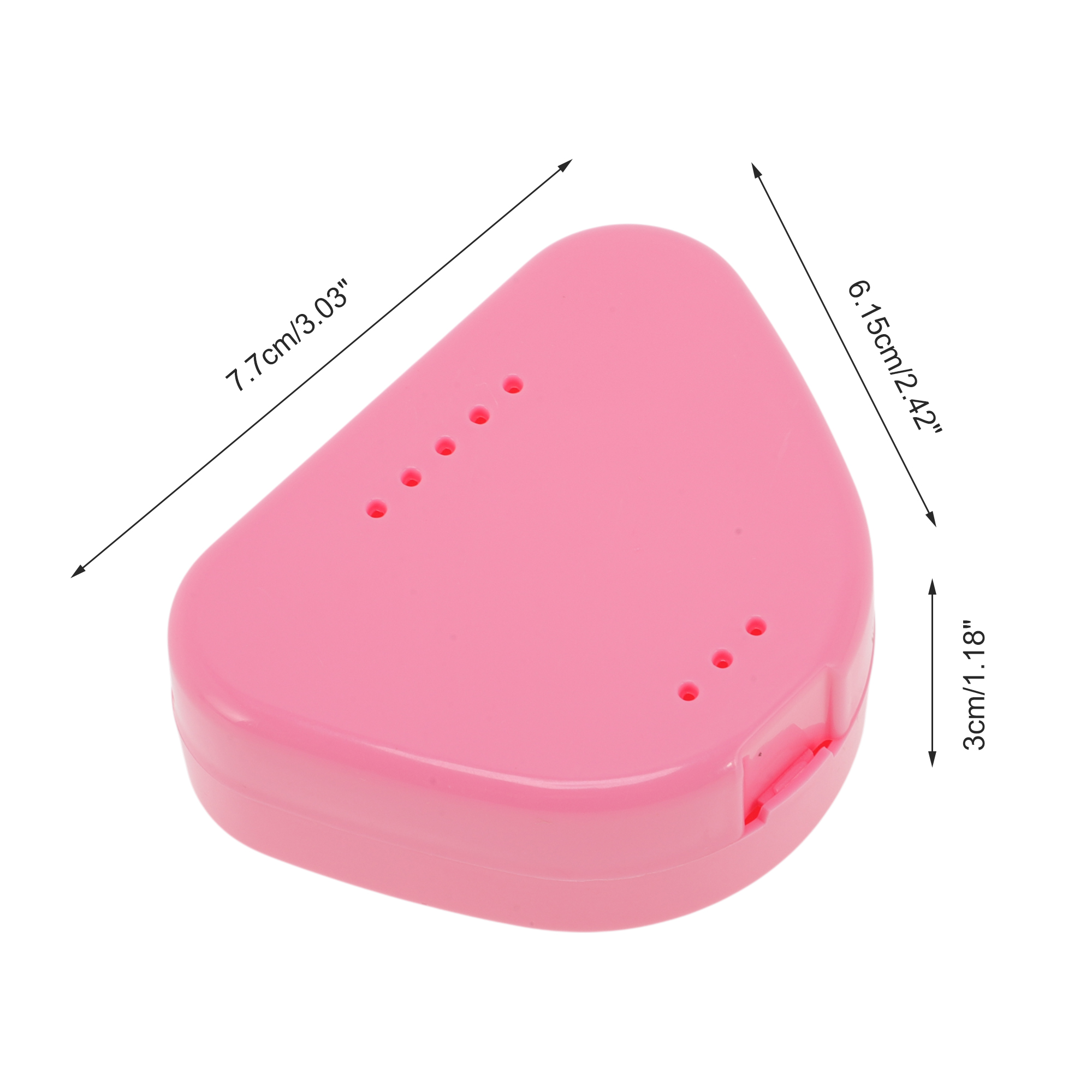 Unique Bargains Triangle Braces Box 1 Pc Pink