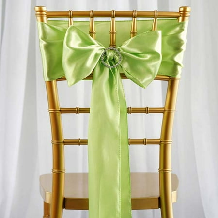 Efavormart 25pcs SATIN Chair Sashes Tie Bows for Wedding Events Banquet Decor Chair Bow Sash Party Decoration Supplies  6 (Best Party For Pokemon Black)