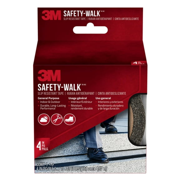 Cinta antideslizante 3M SafetyWalk, antideslizante, 4 cm x 4,5 m