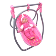 thumbnail image 4 of 2 piezas de muebles de ión de bebé silla en miniatura + juguetes de cuna para muñeca de bebé Yotijar Trona para niños Reborn, 4 of 10