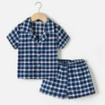 thumbnail image 2 of 5T Boys Clothes Toddler Boy Dress Clothes, Children's Shirt Short Sleeved Thin Shirt Casual Boys' Short Sleeved Shirt Shorts Two-Piece Set, 2 of 3