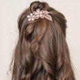 thumbnail image 4 of Elegant Imitation Pearl Hair Comb for Weddings 1 Piece Pink Alloy Bridal Accessory, 4 of 4