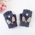 thumbnail image 1 of Gants Mignons pour Chien Dessin Animé Hiver Chauds Convertibles Sans Doigts avec Mitaines, 1 of 3