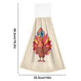 thumbnail image 3 of IAUYY Kitchen Hanging Towels Set of 2 100% Polyester Absorbent, Super Soft Hand Towels with Hanging Loops for Bathroom Kitchen Full Color Presentation Fluffy Feathers, 3 of 7