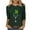 z5 Green, variant on Guluxicc Womens St. Patrick's Day Tunic Tops Casual Round Neck Long Sleeve Shirts Shamrock Clover Graphic Print Pullover Tops, 5XL