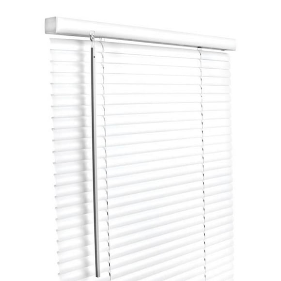 Living Accents 5005762 Vinyl 1 in. Cordless Mini-Blinds, 43 x 64 in. - White