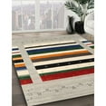 thumbnail image 2 of Ahgly Company Indoor Rectangle Contemporary Brown Abstract Area Rugs, Swatch Sample, 2 of 6