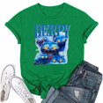 thumbnail image 1 of 2025 Movie Kpop Demon Hunters T-Shirt Summer Tshirts Casual Loose Girls T Shirt Graphic Clothes Fashionable Unisex Short Sleeve Cartoon Graphic Tee for K-Pop and Movie Fans#Green 2XL, 1 of 4