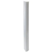 THERABAND Foam Roller, High Density, 36x6, Half Round, White, 1 Pack