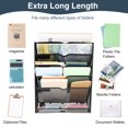 LUIISIS 6Tier Wall File Organizer, No Drilling Installation