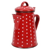 Water Dispenser Camping Coffee Pot Enamel Handle Porcelain Teapot Server