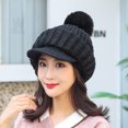 thumbnail image 5 of Kiplyki Wholesale Women's Cold-proof Neck Protection One-piece Hat Warm Knitted Hat, 5 of 7