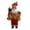 Brown, variant on 12in Santa Claus Figures knitted Coat, Standing Santa Claus Dolls Christmas Figurine Collection for Desktop Decor Christmas Scene Xmas Gift