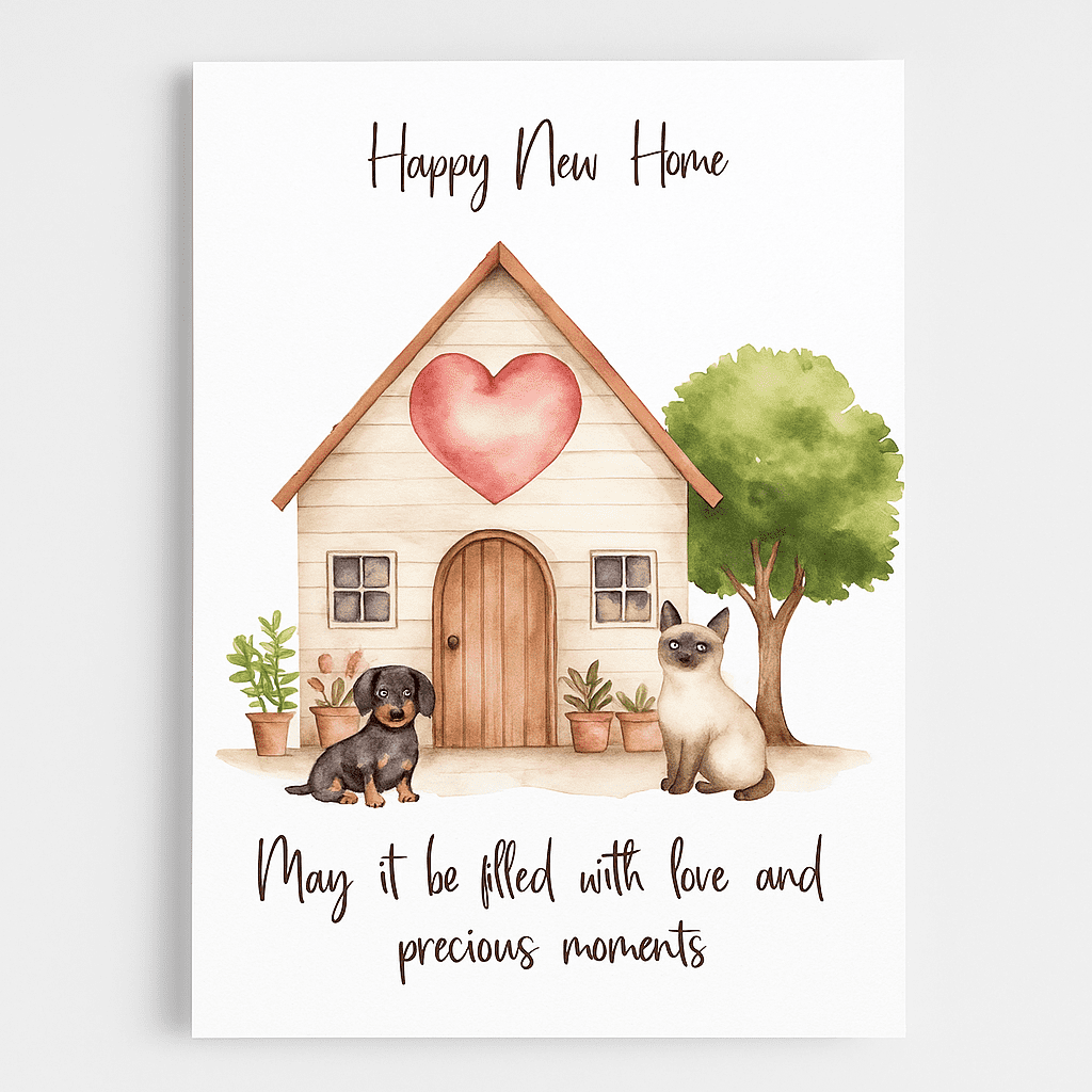 Twizler New Home Card With Cute Hedgehog - New House Congratulations For Couple Or Friends - Good Luck Moving Home - Welcome Housewarming Card - View #11