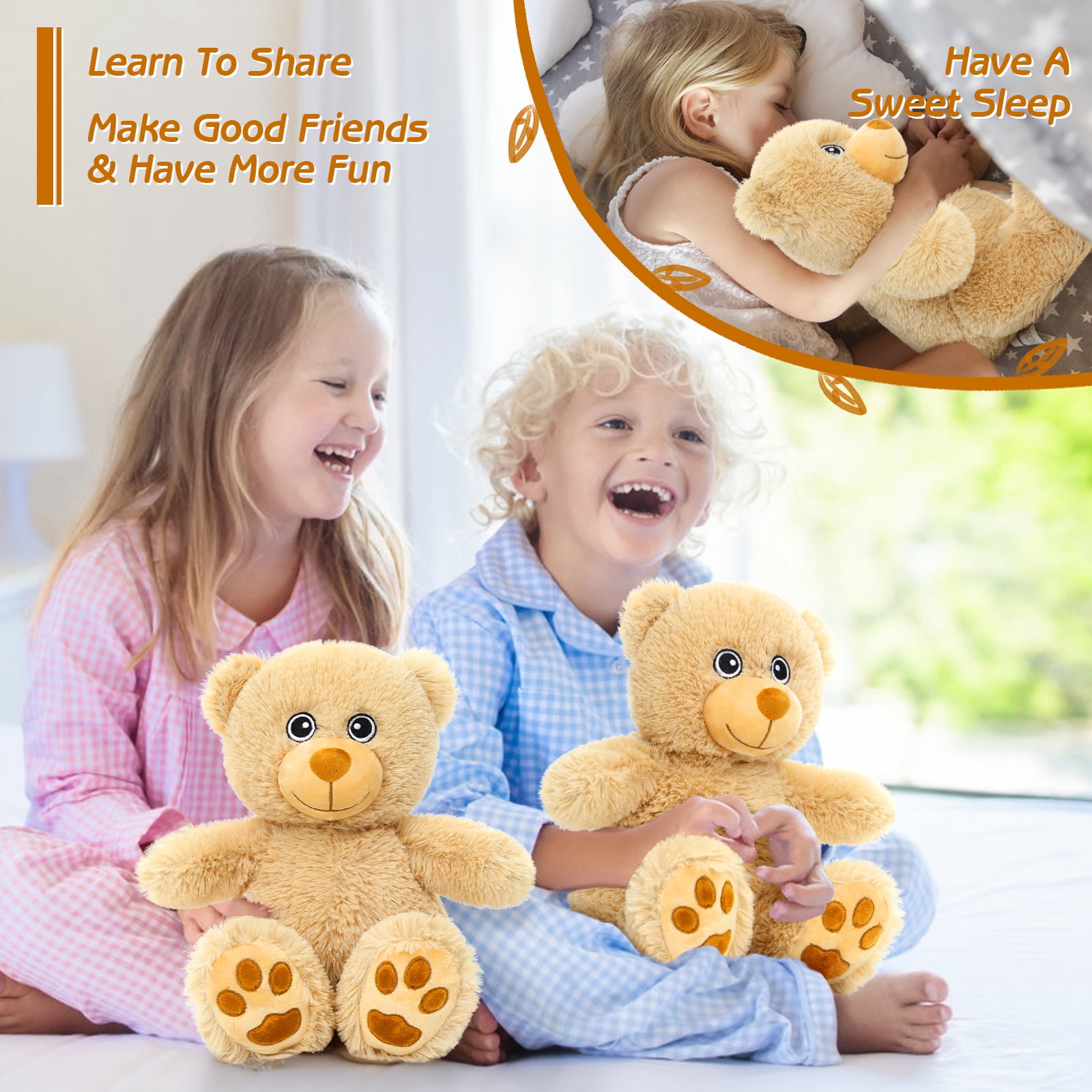 MaoGoLan 5 Packs Teddy Bear Stuffed Animals Bulk Teddy Bear Set 13'' Stuffed Bear Plush Toy