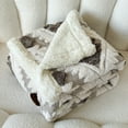thumbnail image 4 of Manta doble de tafetán hueco catiónico de lana de cordero | Manta cálida y acogedora para la oficina o el hogar | Funda de franela suave para sofá cama o siesta, 4 of 7