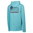 thumbnail image 3 of Men's Teal Barcelona Long Sleeve Hoodie T-Shirt, 3 of 3