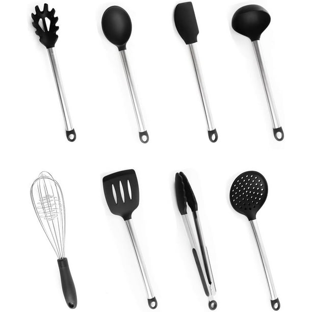 Juego de utensilios de cocina YONGSHENG 8 piezas color negro