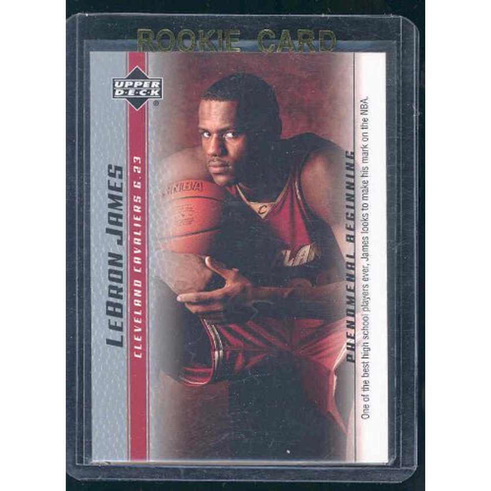 lebron james upper deck rookie debut card