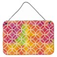 thumbnail image 1 of "Treasures Watercolor Rainbow Geometric Circles Metal Print, 8"" H x 12"" W, Multicolor" Caroline's Treasures BB7515DS812, 1 of 1