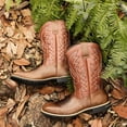 thumbnail image 5 of Men's Western Slip On Work-Casual Boots High Heel Embroidered Mid-Calf Boots Country Boot, 5 of 6