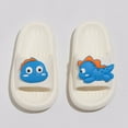 thumbnail image 2 of RUTAYY Child Boys Slippers Home Indoor Anti- Colorful Dinosaur Print Flip-Flops Anti- Slippers, Blue, 13-14 Years, 2 of 4