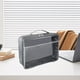 thumbnail image 5 of Bolsa organizadora de malla con cremallera | Bolsa de almacenamiento portátil | Compartimento de celosía extraíble | Poliéster gris | Dispensador de bocadillos de granos multiusos | 15,75 x 11,81 x, 5 of 6