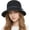 Black, variant on Straw Bonnet Hat for Women, Wide Brim Foldable Packable Sun Bucket Hat UPF50+ Summer Beach Cap for Travel Outdoor