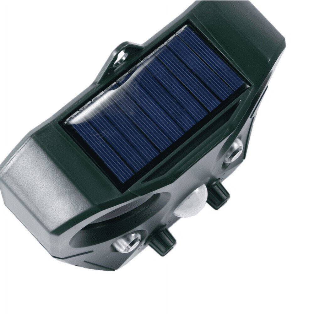 JLLOM Animal Repeller Ultrasonic Solar Power Bird Dog Cat Skunk Deer Raccoon Repellent